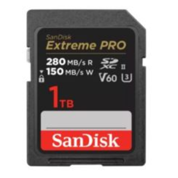 1TB Extreme PRO SDXC UHS-II V60 280MB/s SD Card resmi